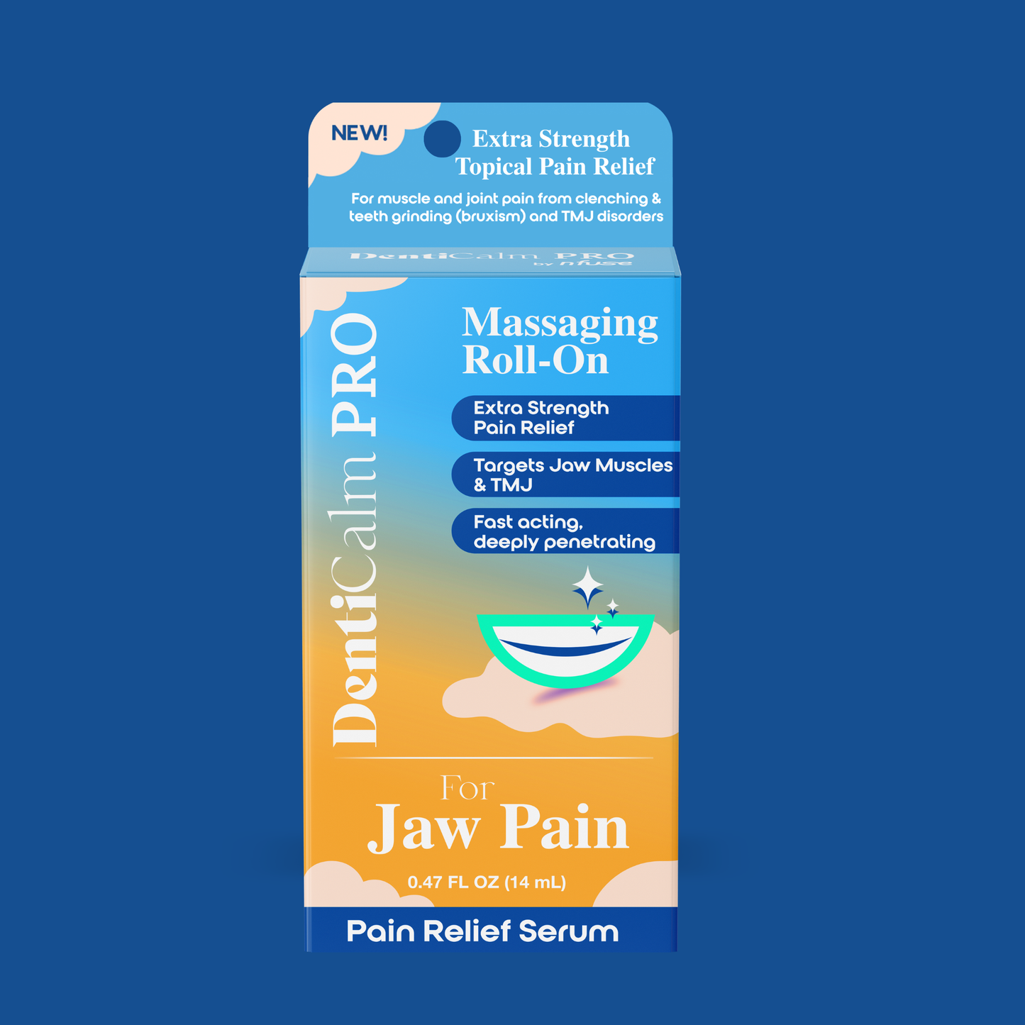 DentiCalm Pro Extra Strength Roll-On Pain Reliever for TMJ and Jaw Pain